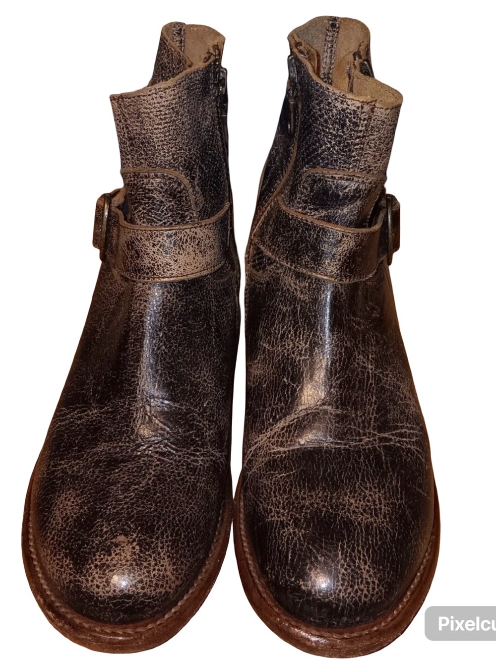 Bed Stu Becca Leather Harness Ankle Boots Womens size 9
